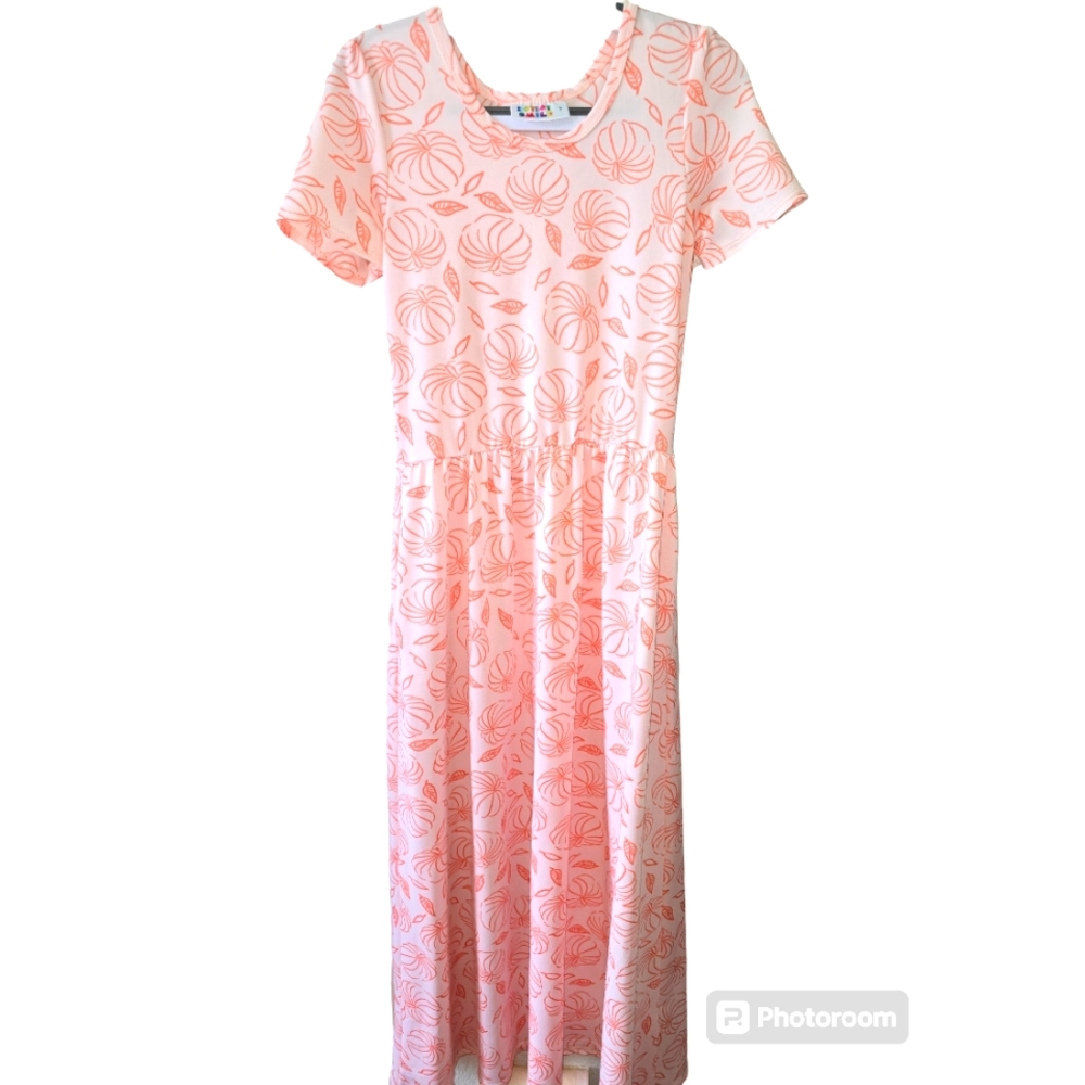 DotDotSmile Maxi Dress (Pumpkins)